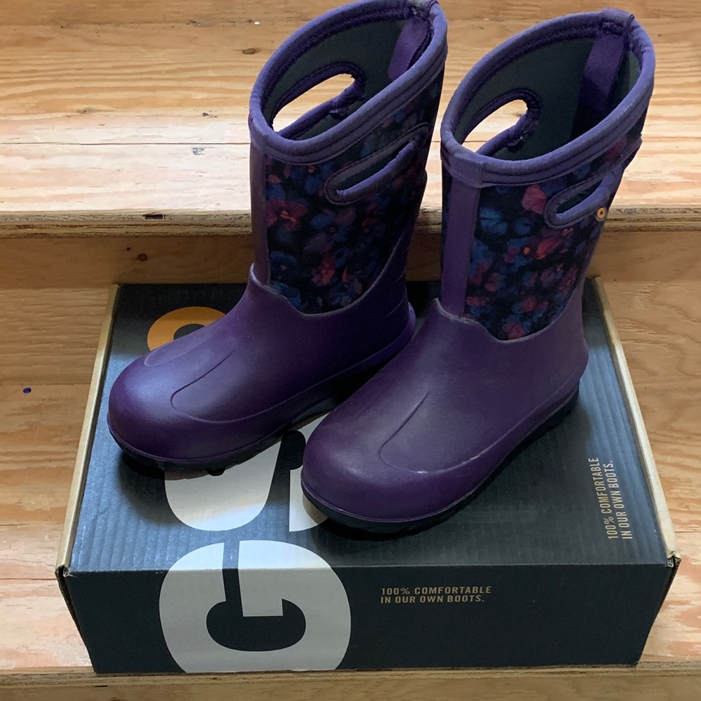 Bogs Girls Purple Kids Boots